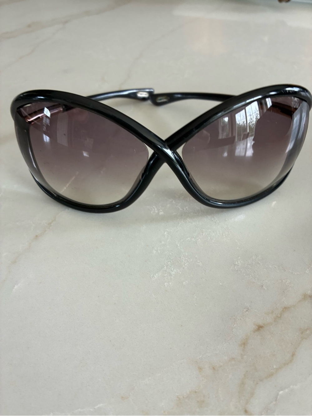 Tom Ford Black Sunglasses with Smoke Lenses